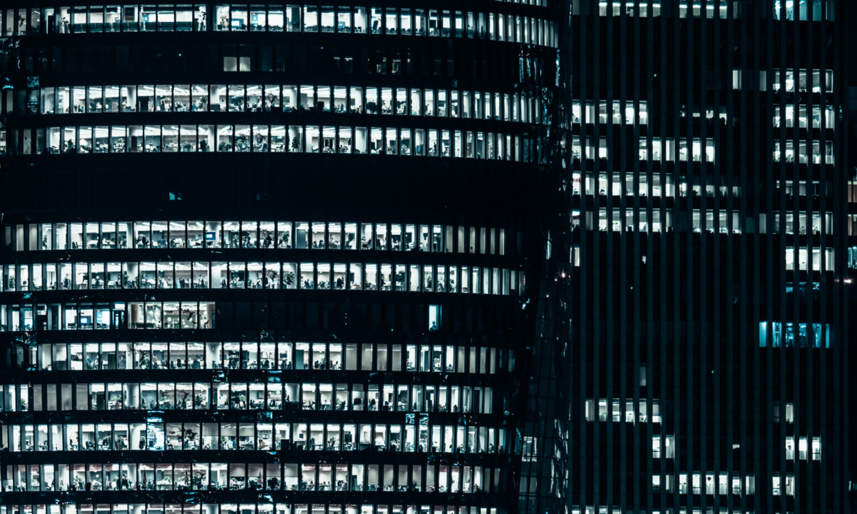 Abstract financial shot